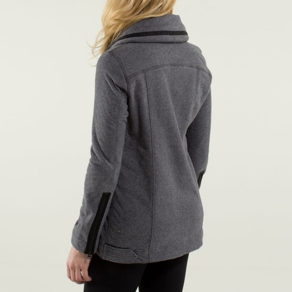 Lululemon Moto Jacket Ambient Gray Black - Picture 2 of 14